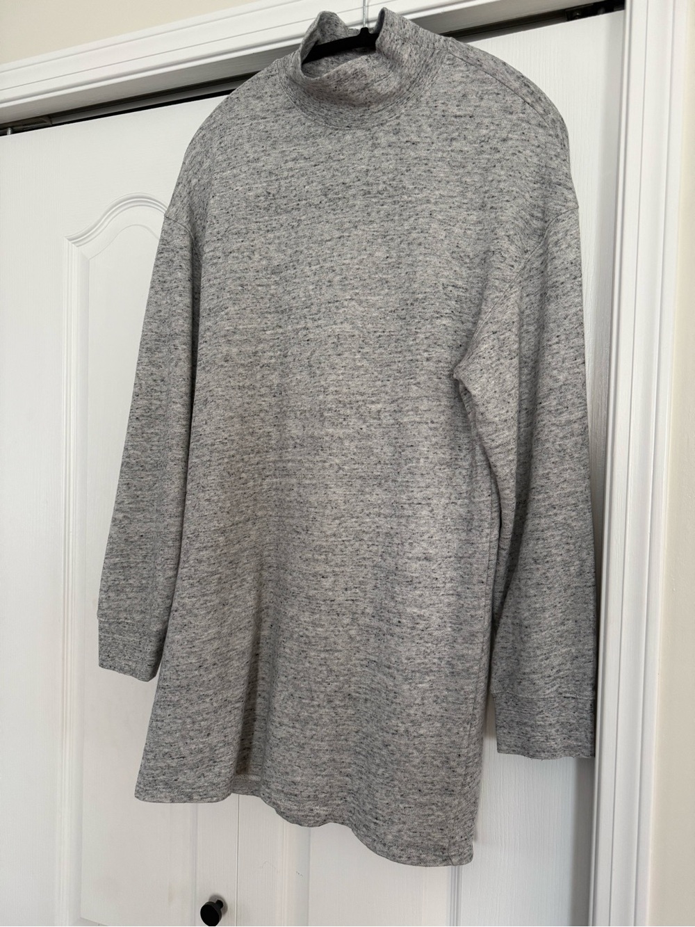 Wilfred Heather Gray Turtleneck Sweater Dress